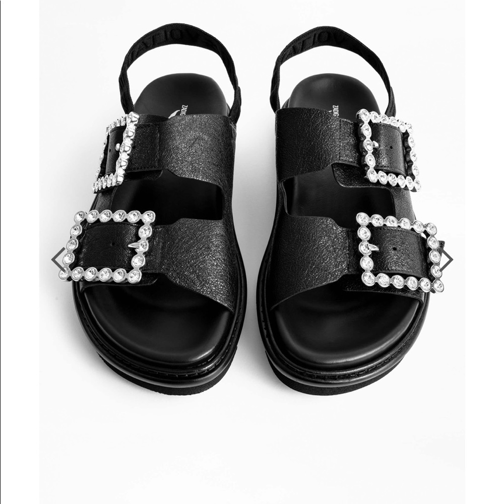 Alpha Grunge Metallic Sandals